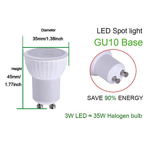 Foco Led Mr11 Gu10 De 3 W, No Regulable