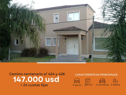 Casa En Venta - 3 Dormitorios 4 Baños 4 Cocheras - 550mts2 - Villa Elisa [financiada]