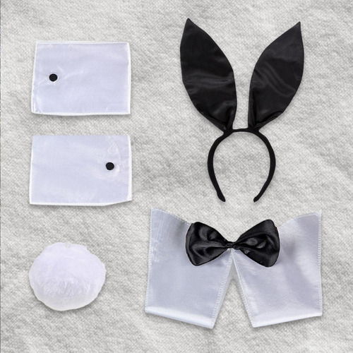 Conjunto De Disfraz De Conejita Para Mujer: Puños De Brazo,