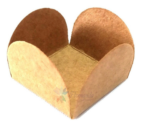 500 Forminhas Caixetas Doces Finos Rústica Kraft 3cm