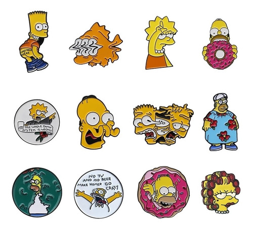 Pin Metal Simpson Blinky Pez Mutante Piscodélico Homer Burns