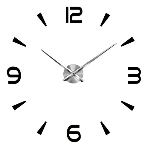 Reloj De Pared Decorativo De Negro