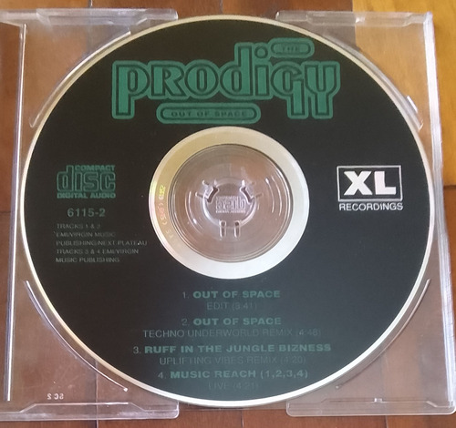 The Prodigy - Out Of Space / Single / Inglés / Cd Estándar (Usado)