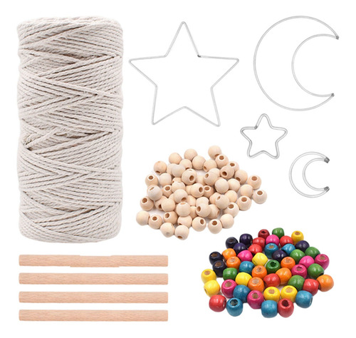 Cordón De Macramé De Madera Suave Trenzado Kit De Accesorios