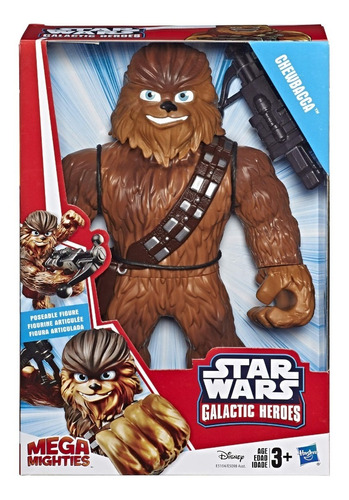 Figura De Chewbacca Star Wars Galactic Heroes Mega Mighties