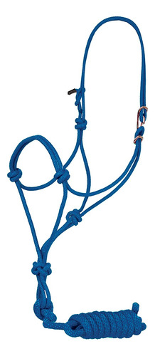 Mustang Easy-on Rope Halter Azul.