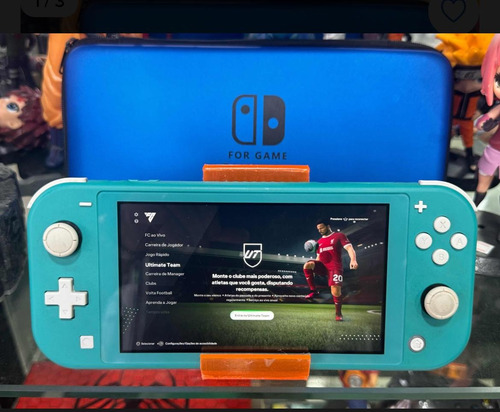 Nintendo Switch Lite Com Fonte Original (usado) Garantia Azul-turquesa (Usado)