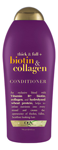 Acondicionador Thick & Full + Biotina Y Colageno 750 Ml Ogx