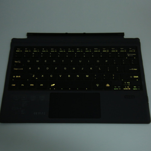 Teclado Negro Inalámbrico Ultradelgado Portátil De 7 Colores