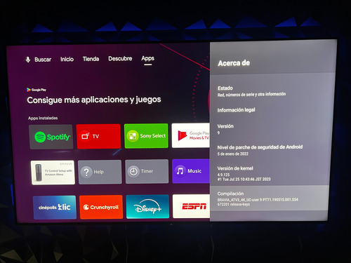 Sony Bravia X900f (Usado)