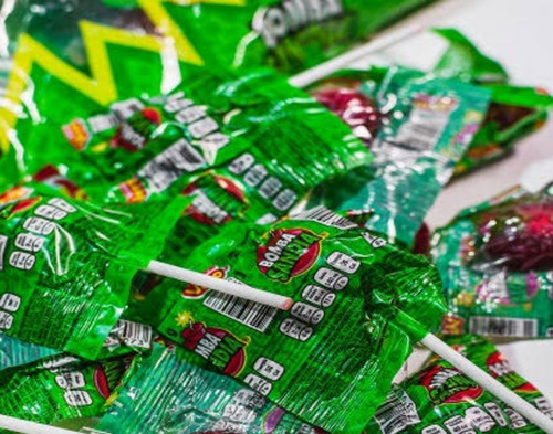 Paleta Bomba Sandia Rellena De Chile Vero 40pz Con 600g