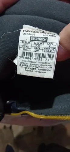 Bota Para Nieve Impermeable Talle 40 Quechua Como Nueva, (Usado)