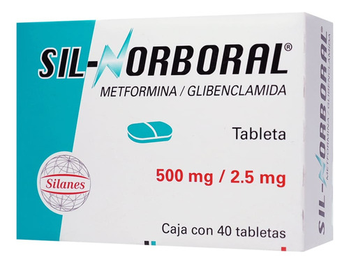 Sil Norboral 2.5/500mg 40 Tabletas 2.5/500mg Caja Con 40 Tab