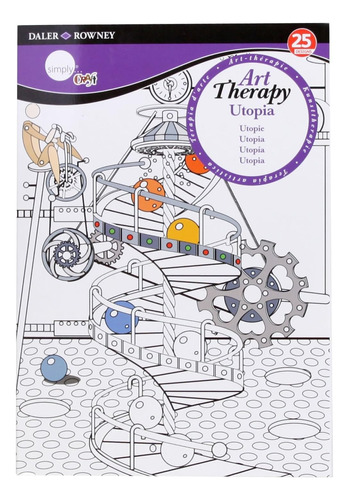 Libro Para Pintar Daler-rowney Simply Art Therapy - Utopía