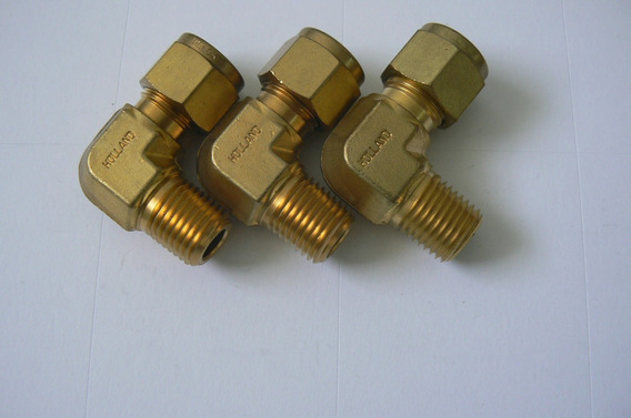 6 piezas en /ángulo recto codo 1//8 NPT conector hembra equivalente para tuber/ías de suspensi/ón