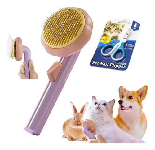 Pumpkin Pet Grooming Brush-pet Cleaning Slicker Brush Para P