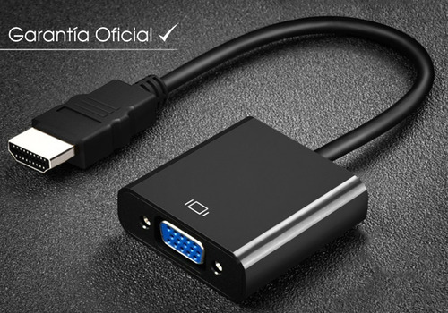 Imagen 7 de 9 de Cable Conversor Hdmi A Vga Full Hd Adaptador + Audio Sonido