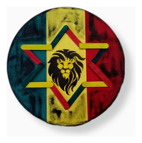 Cuadro Rastafari León De Judá Reggae Roots Trojan Marley Jah