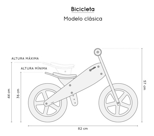 Imagen 4 de 7 de Bicicleta Aprendizaje Madera Rosada Roda Clasica Juguete