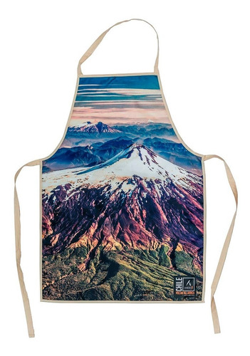 Delantal De Cocina Foto Volcán Villarrica Souvenir Chile