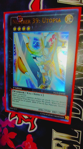 Yugioh! Number 39: Utopia Ultra Rare Ys12-en039 1st Edition 