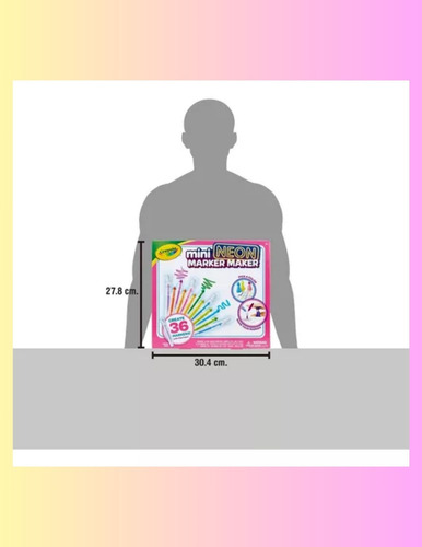 Creador De Plumones Crayola Marker Maker Mini Neon +3 Años
