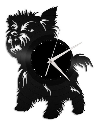 Reloj Corte Laser 3903 Animales Schnauzer Cachorro