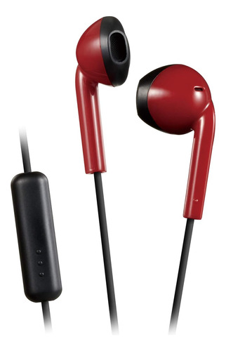 Auriculares Jvc Retro A Prueba De Sudor Y Salpicaduras Rojos