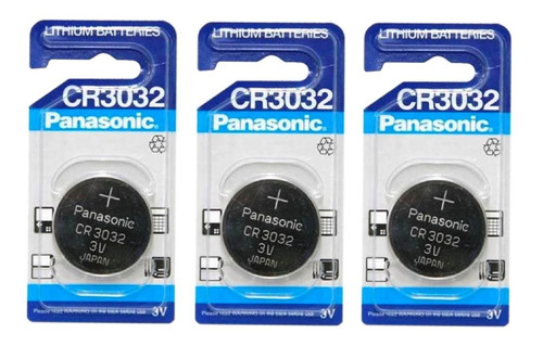 3pilas  Boton Panasonic Cr3032 Cr-3032 Litio 3v 