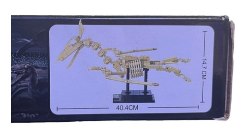 Esqueleto Pterodáctilo Fósil Arqueológico Bloques Armables
