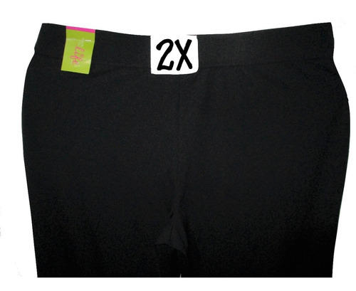 Pants Capri Deportivo Negro Talla 2x (38/40) Made For Life