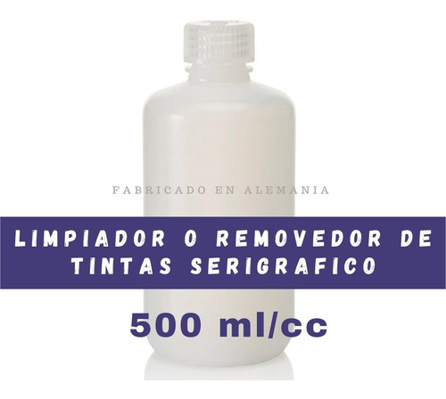 Limpiador O Removedor De Tinta Para Serigrafía 500 Ml.