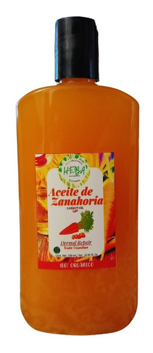 Aceite De Zanahoria Organico Heba 500 Ml Bronceador