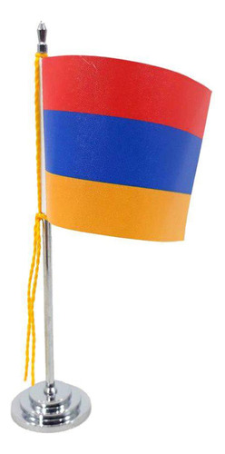 Mini Bandeira De Mesa Armênia 15 Cm Poliéster