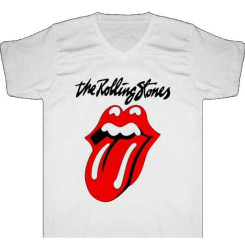 Camiseta Rolling Stones Rock Metal Bca Tienda Urbanoz