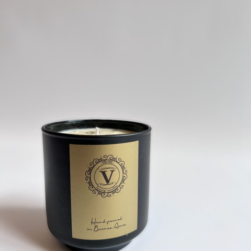 Imagen 3 de 7 de Vela De Soja Vidrio 250ml Aroma Romero, Albahaca Y Verbena