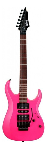 Guitarra eléctrica Cort X Series X250 de caoba pink con diapasón de jatoba