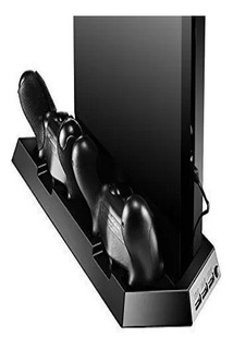 Base Vertical Ps4 Slim Cargador Joystick Dualshock Cooling