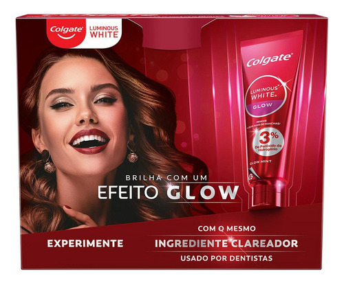 Creme Dental Colgate Luminous White 70g 2 Unid. + Necessaire