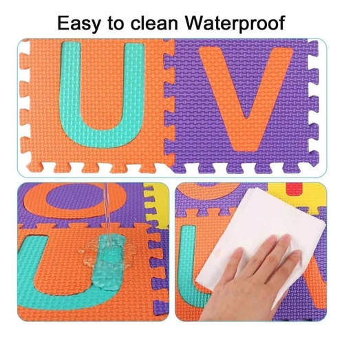 Set 10 Cuadros 30x30 Bebes Niños Tatami Go Numeros Adkar Alf