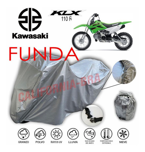 Funda Cubierta Lona Moto Cubre Kawasaki 110 R