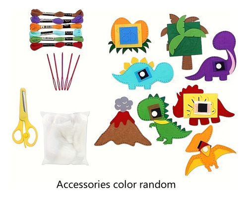 Set De Costura Diy Para Educación Temprana Dinosaur C