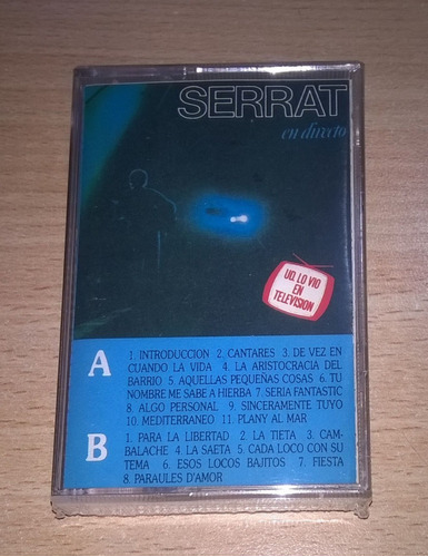 Joan Manuel Serrat Cassette: En Directo ( U S A )