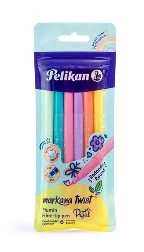 Marcadores Pelikan Markana Twist Pastel (6)