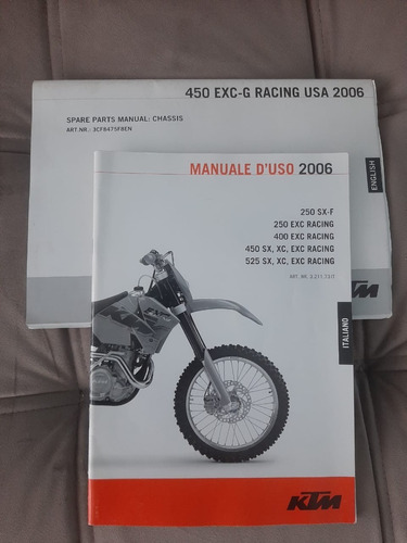 Manual Ktm450 Exc2006 Original. 2pcs