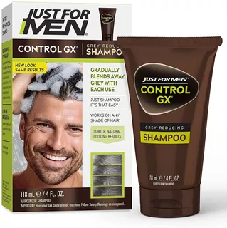 Shampoo Hombres Reductor Canas Gradual Just Men Control Gx