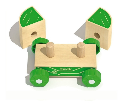 Imagen 3 de 10 de Trencity Blocars Verde- Tienda Oficial -