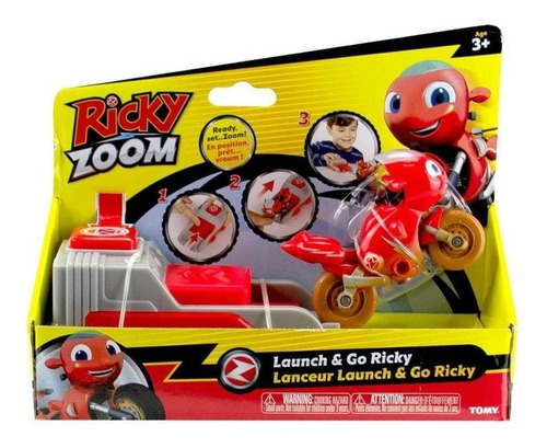 Brinquedo - Ricky Zoom Com Lançador Launch Go Rick - Sunny