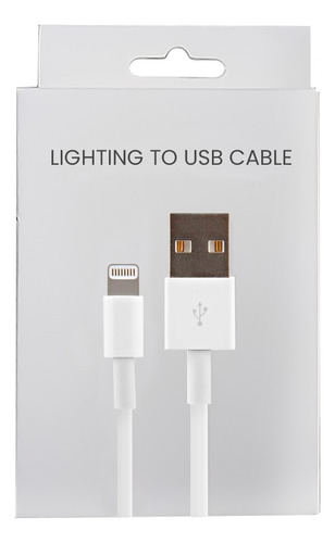 Cable iPhone Lightning 1 Mt Compatible Caja - Otec