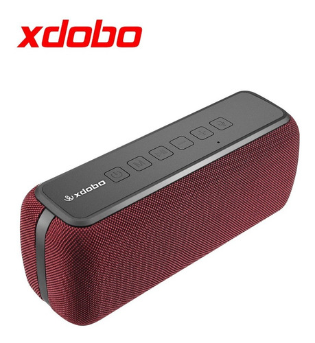 Bocina Xdobo X8 portátil con bluetooth waterproof roja 